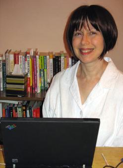 Judy Murdoch, in her home office